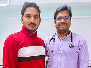 Rajesh Rajendran with Dr Arun Hari 