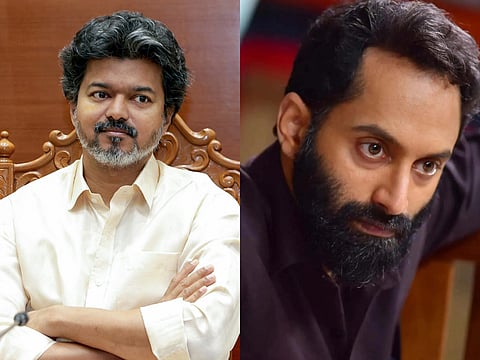 Tamil Nadu CM Vijay and actor Fahadh Faasil.