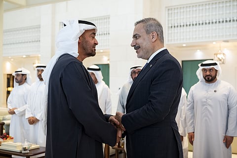 UAE President, Turkish Foreign Minister discuss strengthening bilateral ties and regional stability