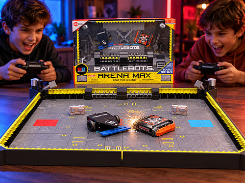 Combining head-to-head competition with hands-on customisation gives children more ways to play, experiment and keep each battle feeling different.