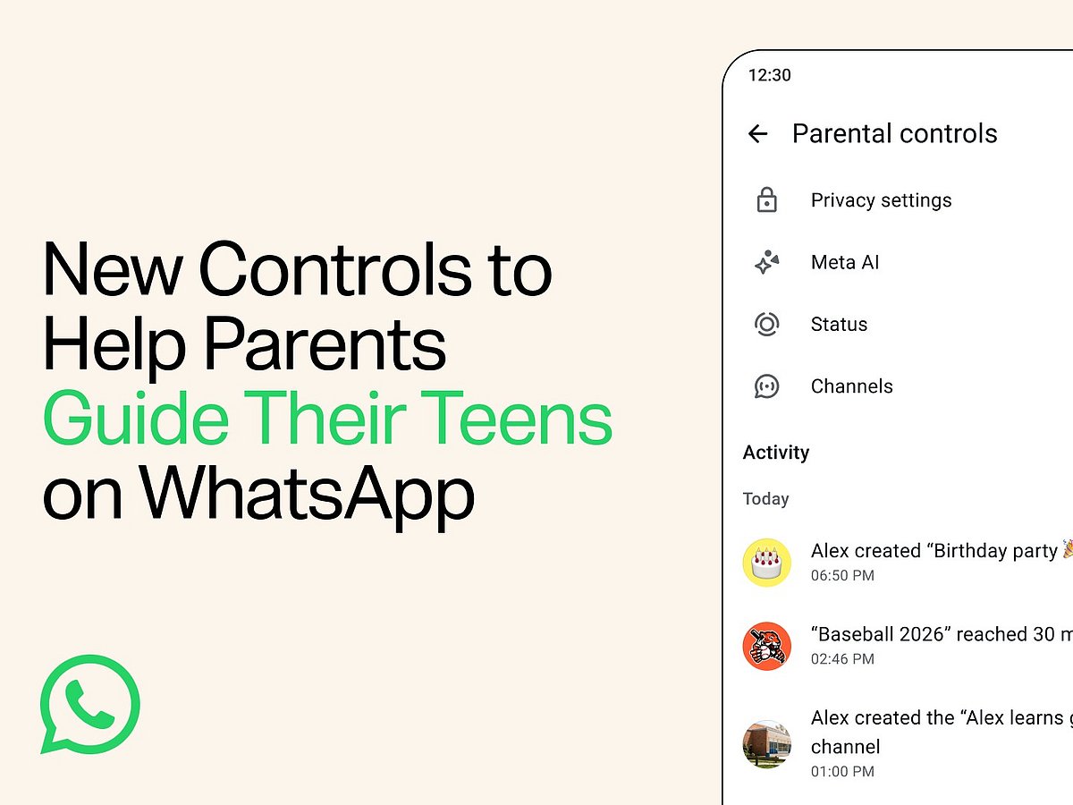 A parent PIN locks privacy choices, while end-to-end encryption protects conversations.