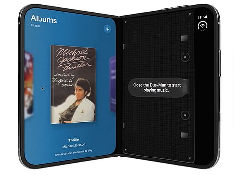 Viral app turns Apple's foldable iPhone into a Walkman — and 2 million people watched