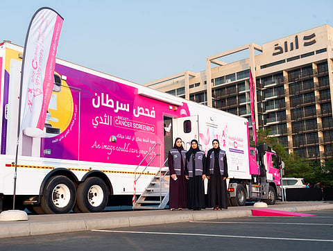 Residents across the UAE can get a free breast cancer screening this October, at a mall, at work or at a community event.