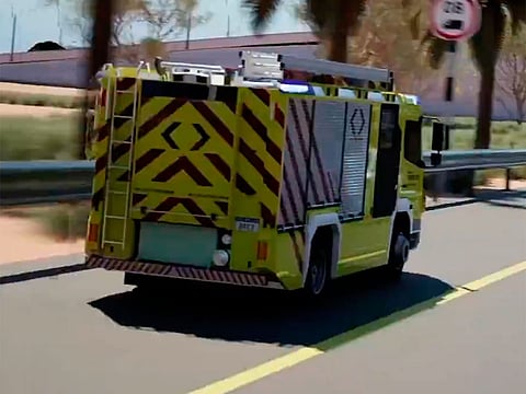 Fire breaks out at waste collection site in Abu Dhabi’s Al Wathba