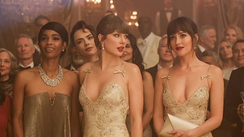 Taylor Swift and Dakota Johnson in Patient Zero. 