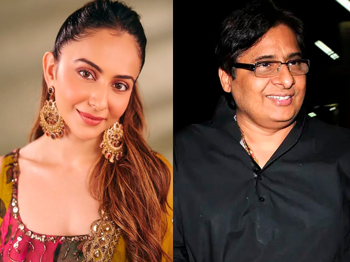 Rakul Preet Singh and her father-in-law, filmmaker Vashu Bhagnani.