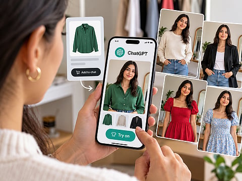 New Try on feature generates images of users wearing clothes and accessories.