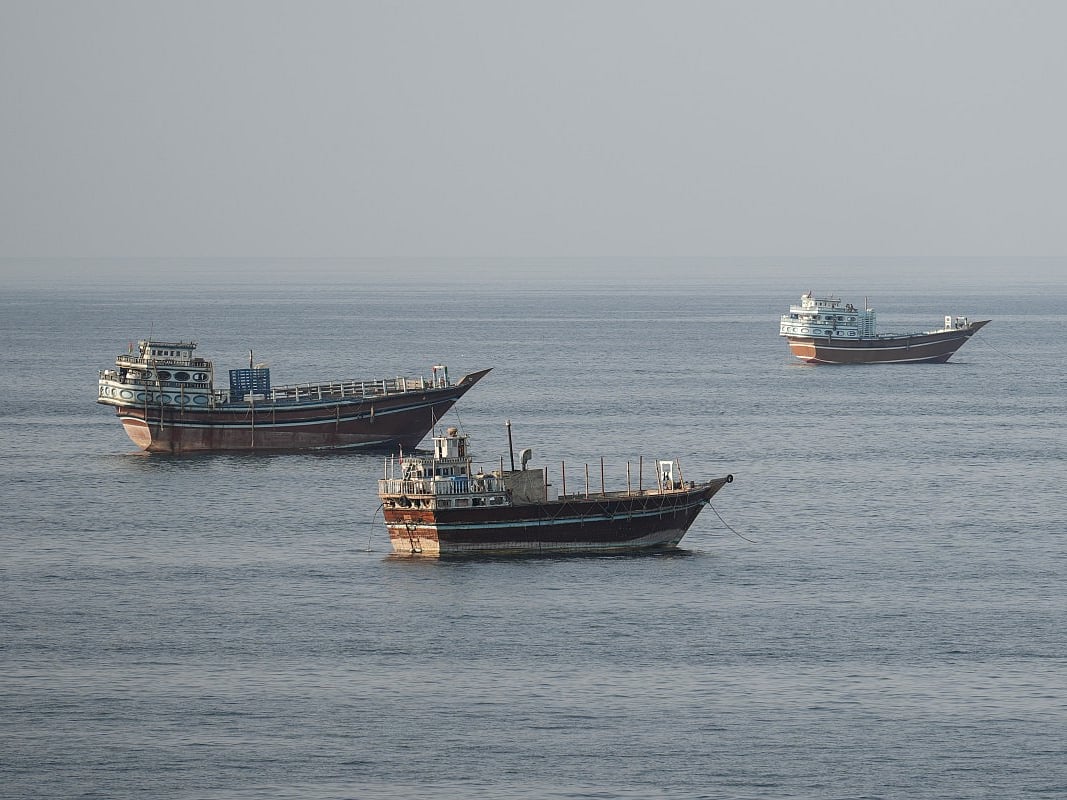 Ships near the Strait of Hormuz 