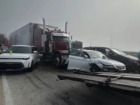 About 11 people were taken to a local hospital for treatment, according to the local service district. No details were immediately available on the severity of their injuries.
