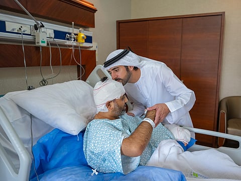 Sheikh Hamdan visits flydubai pilot Smit Machchhar, praises his courage