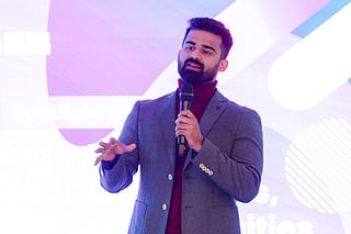 Asanul Ameen, Head of Operations, Unique World Education, speaking at Edufair 