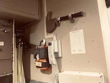 The axe is not intended to open aircraft doors or emergency exits, which operate through dedicated systems and procedures.