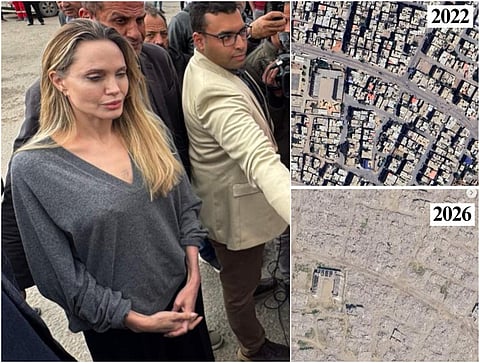 Angelina Jolie highlights Gaza's devastation with striking satellite images