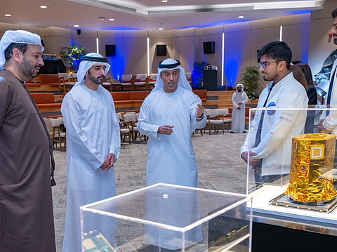 Sheikh Hamdan attends unveiling of asteroid probe 