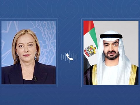 Sheikh Mohamed, Meloni discuss stronger UAE-Italy ties