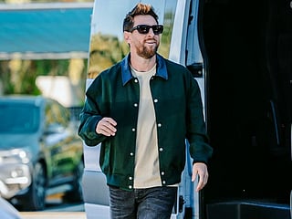 Lionel Messi arrives for his final Argentina game