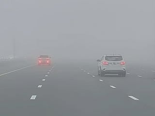 Fog hits Abu Dhabi as speed limits drop to 80km/h