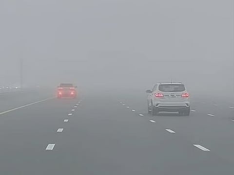 Abu Dhabi fog alert: 80km/h speed limit on Sheikh Tahnoun and Taf roads