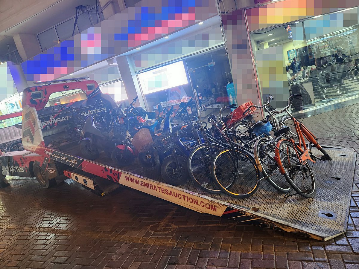 Dubai Police seizes scooters and bicycles 