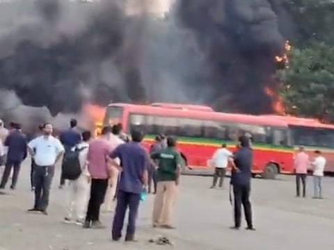 All of the vehicles were air-conditioned Midi CNG buses operated under a wet-lease arrangement and procured from private operator Daga Group.