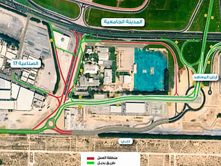 A traffic diversion towards Maliha Road will remain in place, while alternative routes have been provided for motorists. 
