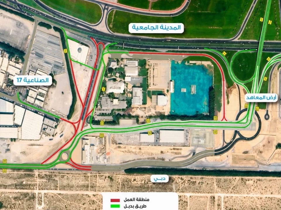 A traffic diversion towards Maliha Road will remain in place, while alternative routes have been provided for motorists. 
