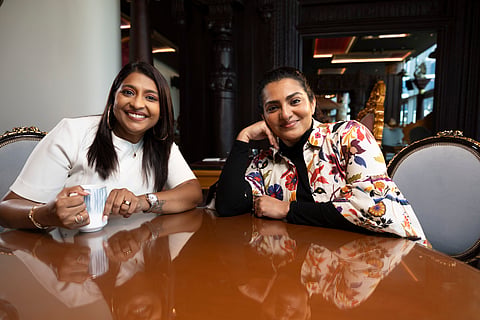 Parvathy Thiruvothu in Dubai for the latest episode of Dine With The Stars video podcast with Manjusha Radhakrishnan