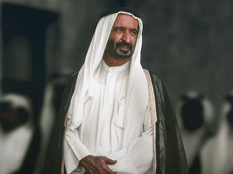 Sheikh Rashid, who died on October 7, 1990, after 32 years as Ruler of Dubai, governed during a period when the emirate had neither the wealth nor the global stature it possesses today. 