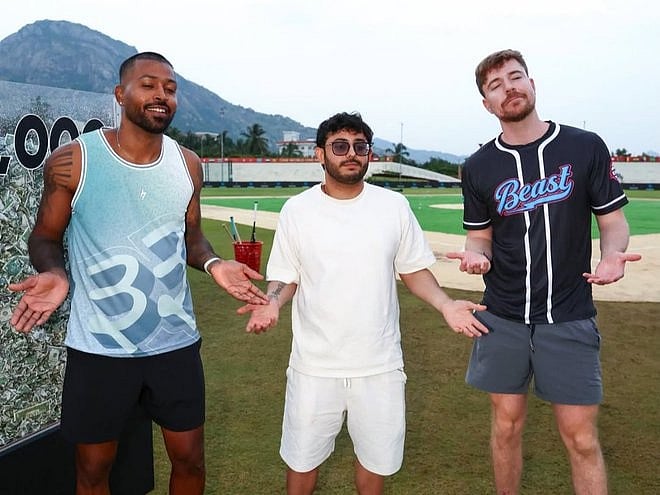 MrBeast, the world’s most subscribed YouTuber with more than 500 million subscribers, joined Hardik Pandya and CarryMinati to recreate the Indian cricketer’s famous celebration.