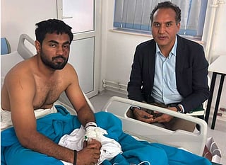 Embassy officials in Romania meet Indians rescued from vessel attacked in Black Sea (Photo/X@eoiromania)