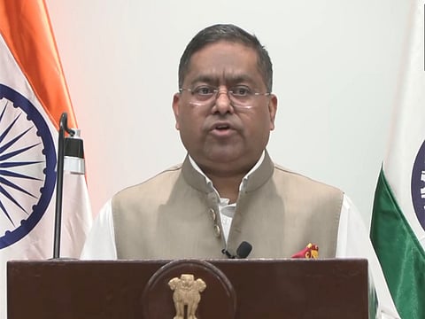MEA Spokesperson Randhir Jaiswal (Photo/ANI)
