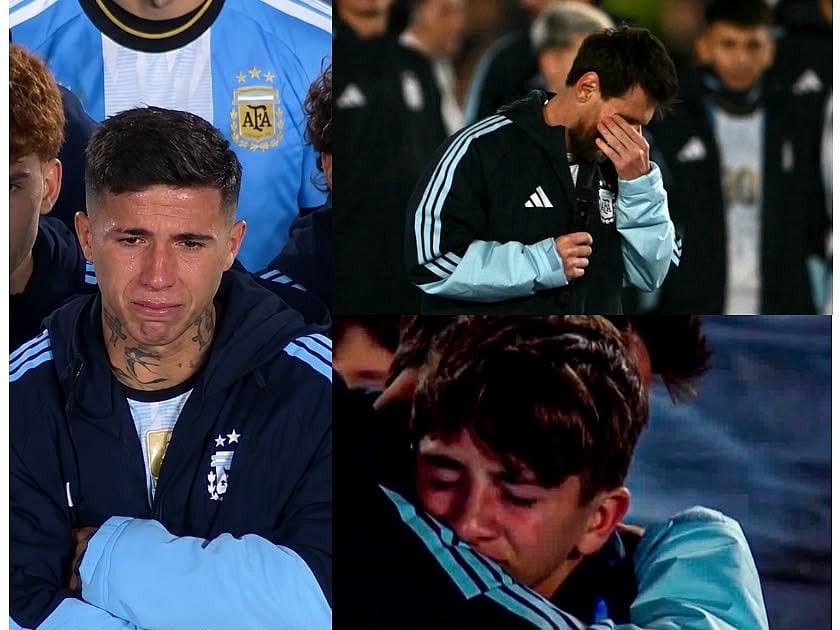 Enzo Fernandez and Lionel Messi