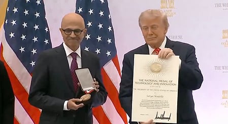 Trump honours Nadella, Musk, five other tech giants