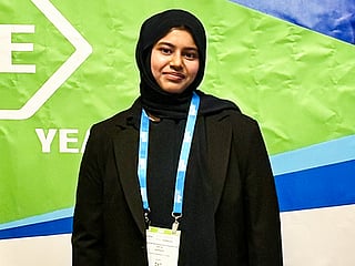 Woman in STEM represents Dubai university at ASHRAE
