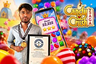 Bihar teenager Shubham Kumar has entered the International Book of Records after reaching Level 22,222 in Candy Crush Saga.