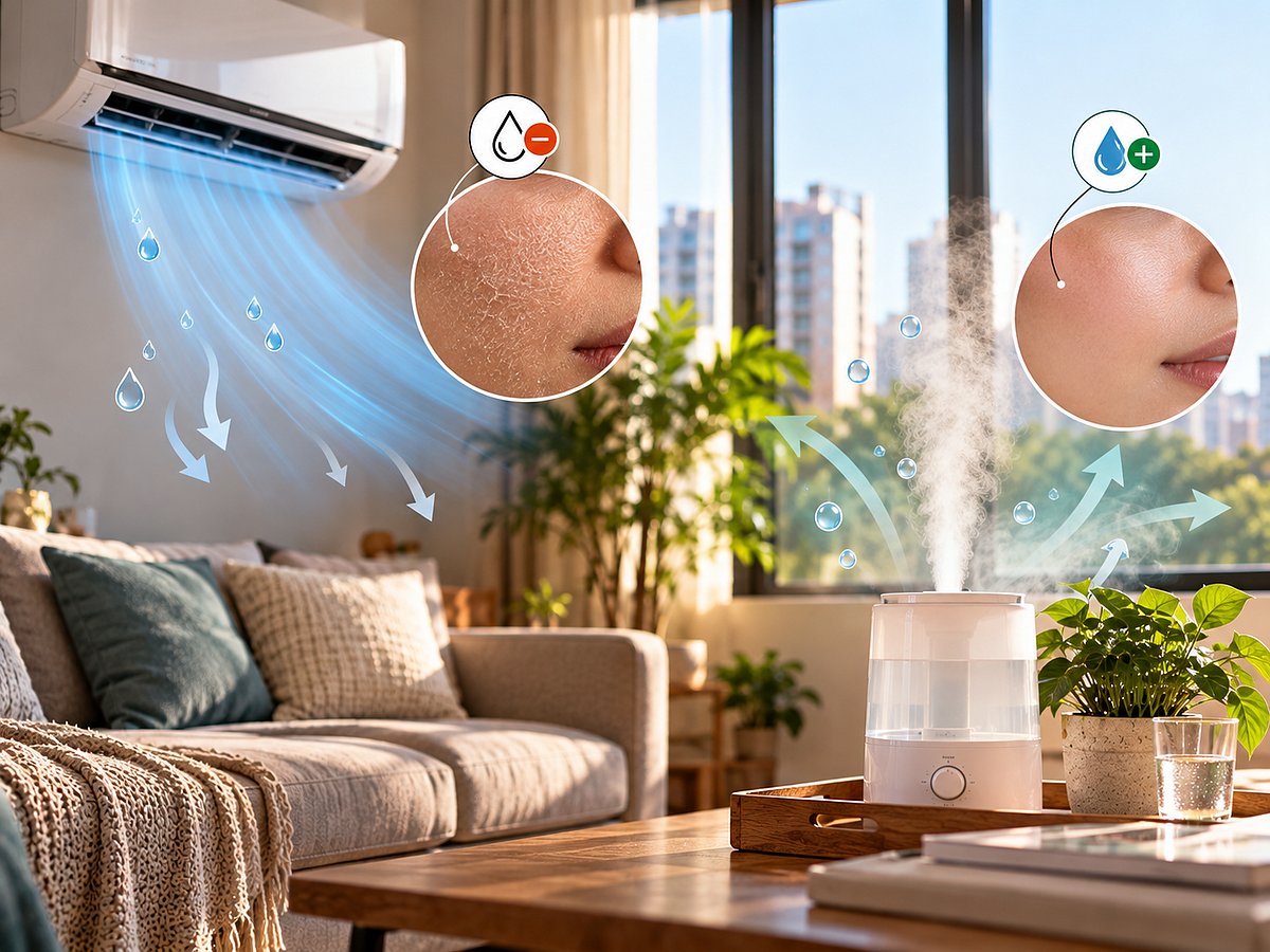 Air conditioning keeps UAE homes cool, but it can also leave indoor air feeling uncomfortably dry. Maintaining balanced humidity can help create a more comfortable living environment, especially when the AC runs for long hours.