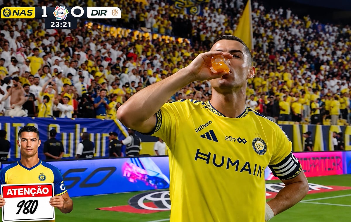 Ronaldo celebrates after scoring his 980th goal