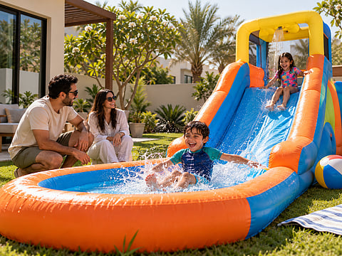 Inflatable water slides are turning ordinary gardens into exciting play spaces, giving families a fun way to stay active, cool off and enjoy quality time together without leaving home.