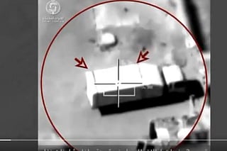 Video shows strikes on truck-mounted Houthi launcher