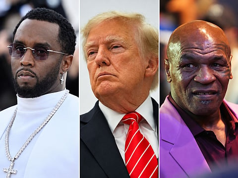P Diddy, Donald Trump and Mike Tyson