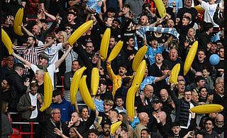 Man City fans brought inflated Bananas 