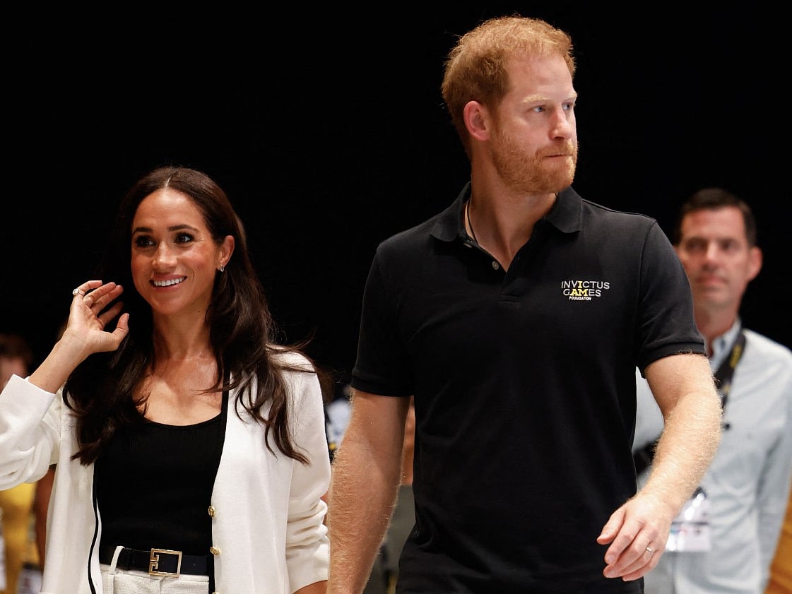 Prince Harry and his wife Meghan