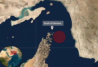 Unidentified strike damages tanker in key global shipping route