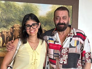 Sanjay Dutt meets Hanuman Ansh producer Anupriya Nagar.