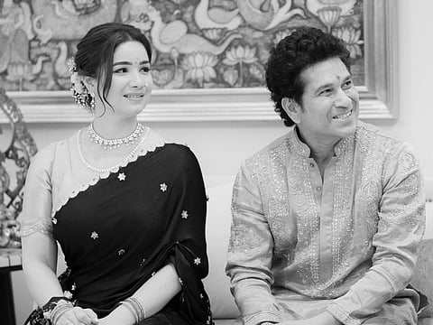 Sara Tendulkar and Sachin Tendulkar 