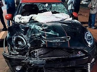The car that was involved in the fatal crash 