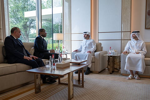 Sheikh Maktoum bin Mohammed meets with Bank of America’s President of International