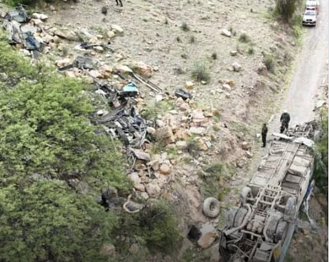 Ten people died and four more were injured when a van plunged off a cliff in a mountainous region of western Bolivia on Monday, police reported. The accident occurred in the early morning on a dirt road near the town of Irupana, east of the capital La Paz.