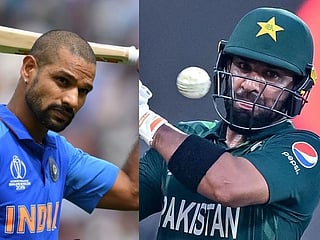 Shikhar Dhawan and Iftikhar Ahmed
