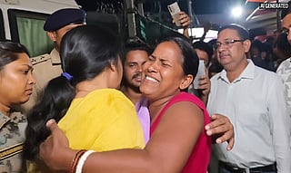 Parents grieve the death of their children in a boat capsize in the Ganges River late Tuesday.
